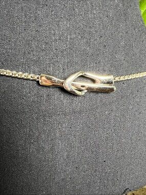 Ibel Women’s Silver Tone Vintage Braided Twisted Rope Snake Belt Made in Italy